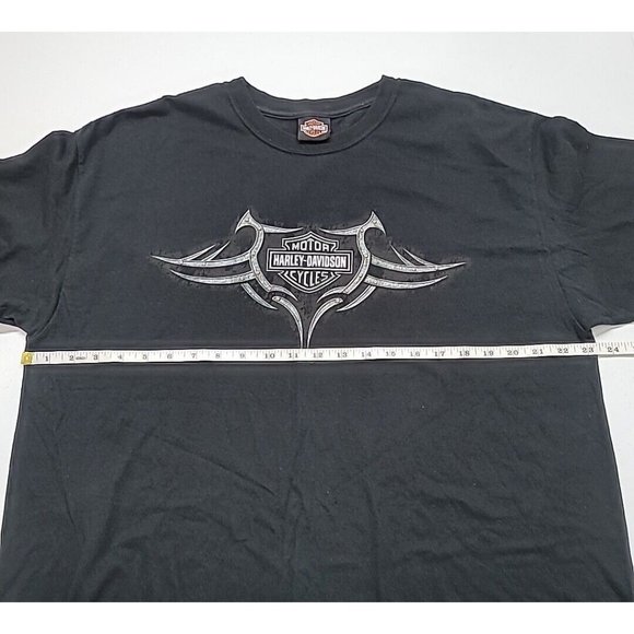 Harley-Davidson Lynchburg Va T-Shirt Mens Size Large XL Black Double Sided HD-03 - Picture 11 of 12